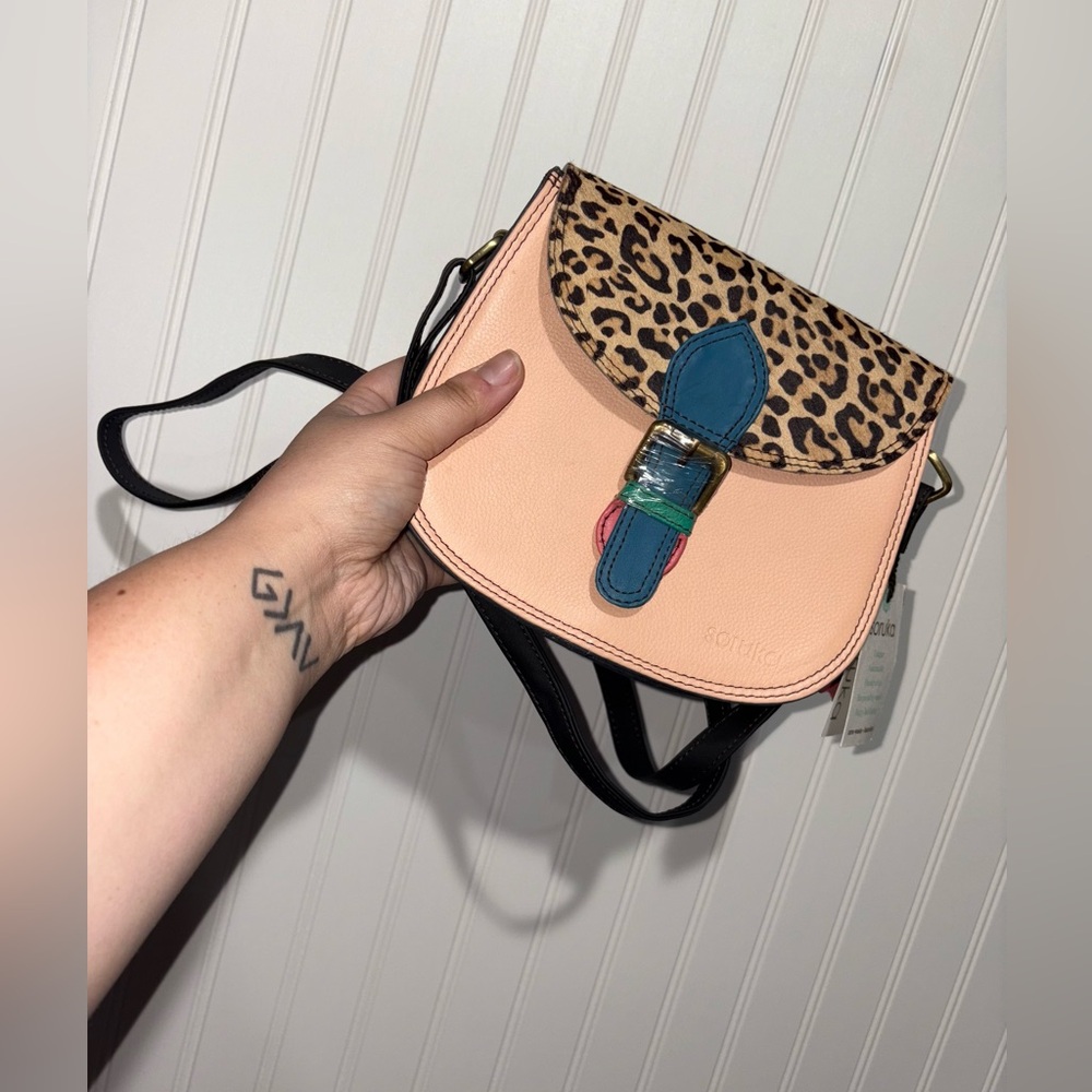 NWT Soruka Recycled Leather Crossbody
